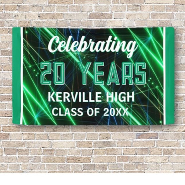 Celebrate 20 Years! Green Class Reunion banner (Creator Uploaded)