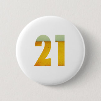 Celebrate 21st Birthday 6 Cm Round Badge