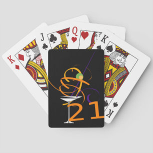 Celebrate 21ST Cocktail Playing Cards