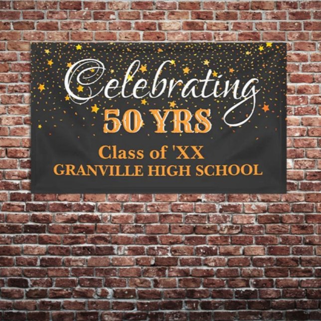 Celebrate 50 Years! CUSTOM Class Reunion banner (Creator Uploaded)