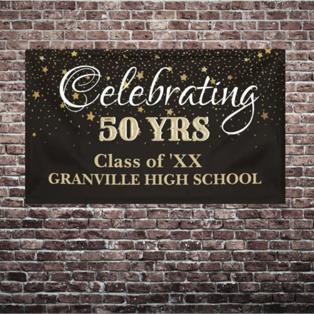 Celebrate 50 Years! CUSTOM Class Reunion banner (Creator Uploaded)