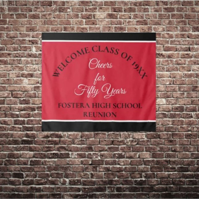 Celebrate! 50th Class Reunion party Tapestry (Creator Uploaded)