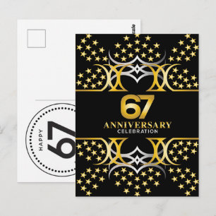 Celebrate 67 Years: Grandpa Grandma Birthday 2026 Postcard