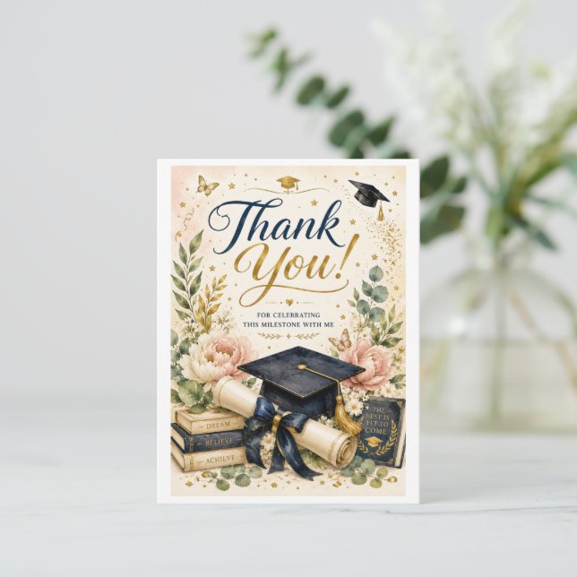Celebrate a memorable graduation while expressing  postcard (Standing Front)