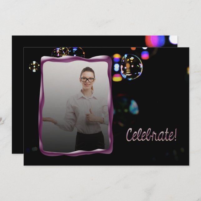 Celebrate A Promotion or Any Event Invitation (Front/Back)