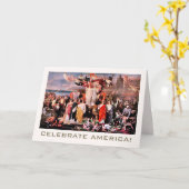 Celebrate America, 4th of July Fine Art Card (Yellow Flower)