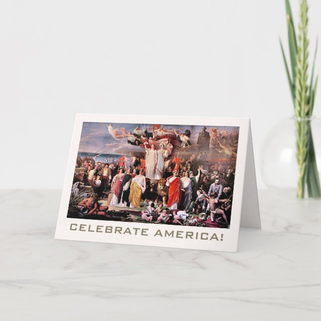 Celebrate America, 4th of July Fine Art Card (Front)