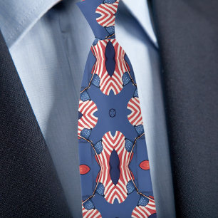 Celebrate America Red White and Blue Necktie