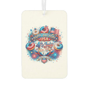 Celebrate America’s 250th birthday with doughnut Car Air Freshener