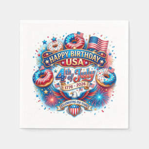 Celebrate America’s 250th birthday with doughnut Napkin