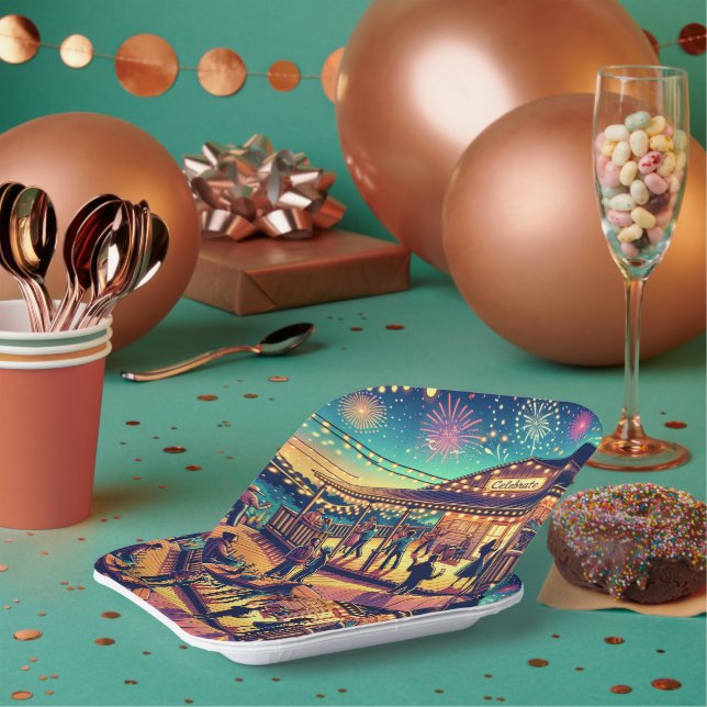 Celebrate Any Occasion Party Paper Plate (Multi)