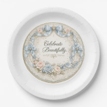 Celebrate beautifully Paper Plate