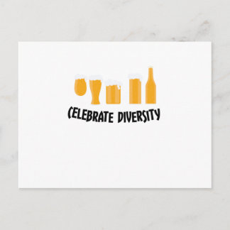 Celebrate Beer Diversity Funny Drinker Gifts Postcard