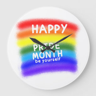 Celebrate Being Yourself Large Clock