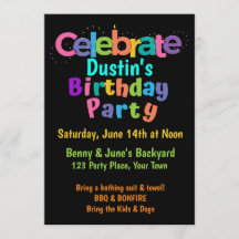 Celebrate Birthday Invitation