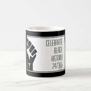 CELEBRATE BLACK HISTORY 247365 Personalised BHM Coffee Mug
