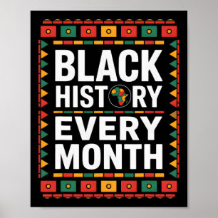 Celebrate Black History Every Month Africa Usa Eur Poster