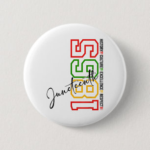 Celebrate Black History Juneteenth African America 6 Cm Round Badge