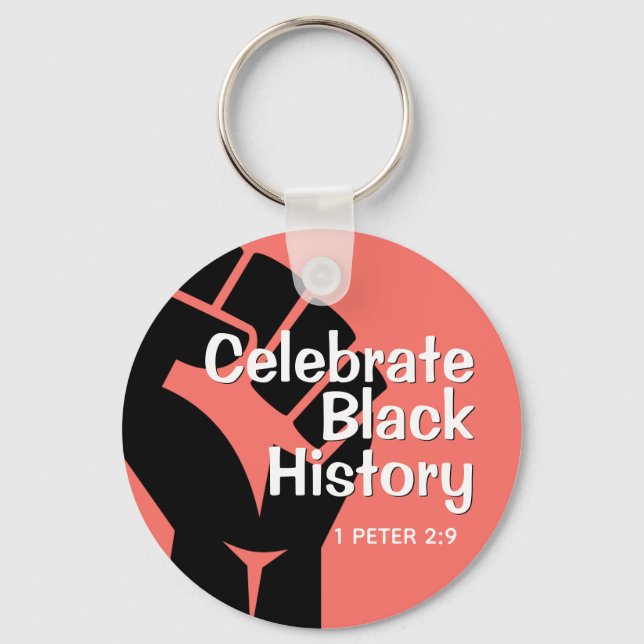 CELEBRATE BLACK HISTORY  KEY RING (Front)