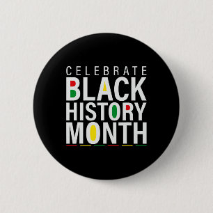 Celebrate Black History Month - African Civil Righ 6 Cm Round Badge