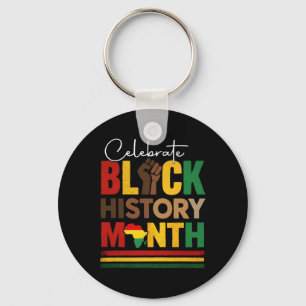 Celebrate Black History Month And Juneteenth Afric Key Ring