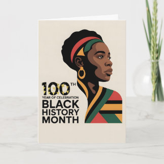 CELEBRATE BLACK HISTORY MONTH Customizable BHM  Card