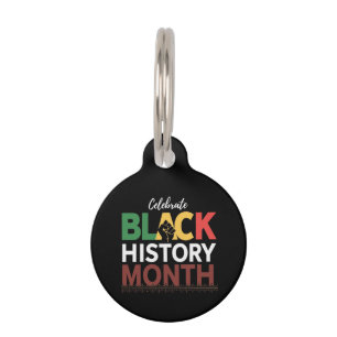 Celebrate Black History Month Honouring African Pet Tag