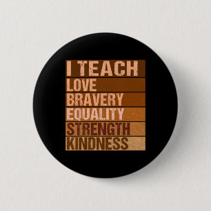Celebrate Black History Month I Teach Black Histor 6 Cm Round Badge