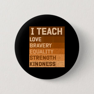 Celebrate Black History Month I Teach Black Histor 6 Cm Round Badge