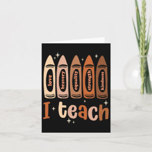 Celebrate Black History Month I Teach Black Histor Card