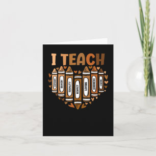 Celebrate Black History Month I Teach Black Histor Card