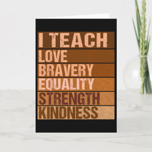 Celebrate Black History Month I Teach Black Histor Card