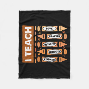 Celebrate Black History Month I Teach Black Histor Fleece Blanket