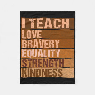 Celebrate Black History Month I Teach Black Histor Fleece Blanket