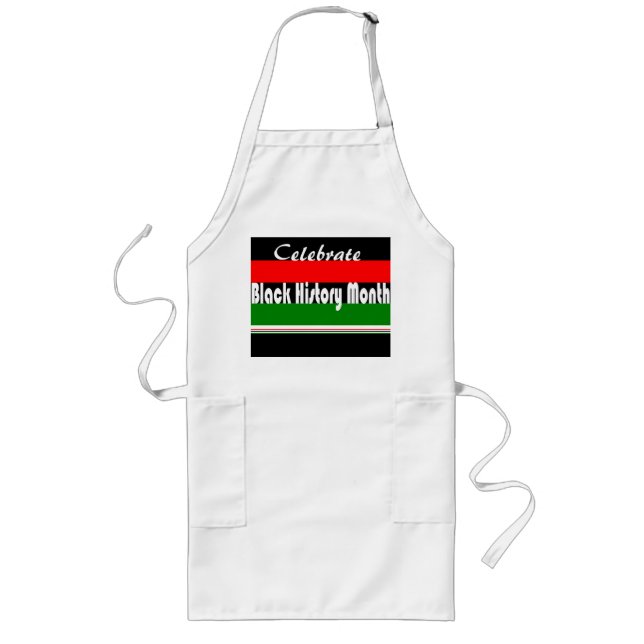 Celebrate Black History Month Long Apron (Front)