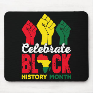 Celebrate Black History Month Melanin Pride Afro W Mouse Pad