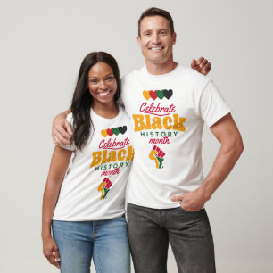 celebrate black history month T-shirt