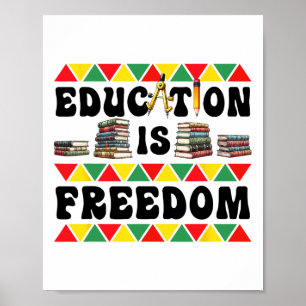 Celebrate Black History Month With Freedom  Poster