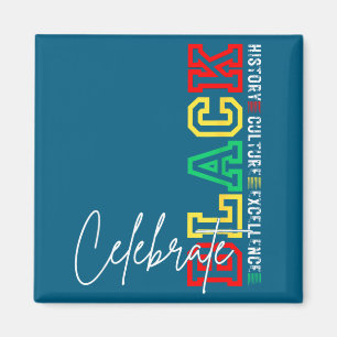 Celebrate black juneteenth african american pride magnet