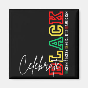 Celebrate black juneteenth african american pride magnet