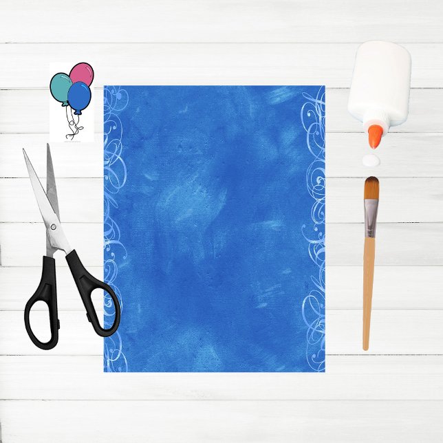 Celebrate Blue Scrapbook Paper (Creator Uploaded)