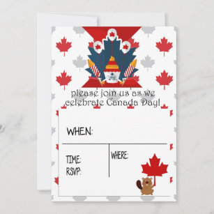 Celebrate Canada Day Invitation