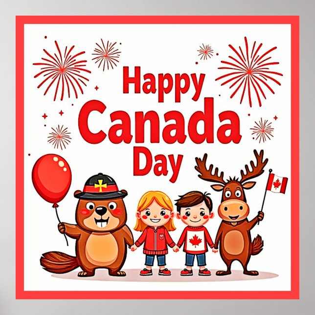 Celebrate Canada Joy Poster (Front)