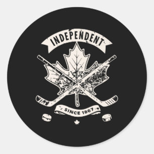 Celebrate Canada’s Freedom - 1867 Independence Pre Classic Round Sticker