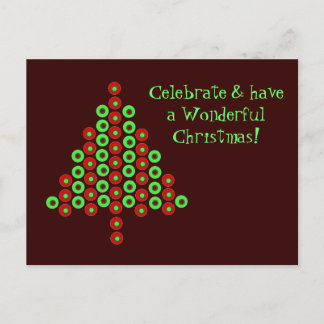 Celebrate Christmas Holiday Postcard