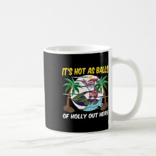 Celebrate Christmas In July Funny Beach Christmas  Coffee Mug