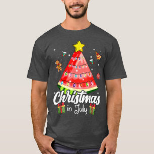 Celebrate Christmas In July With Watermelon Christ T-Shirt