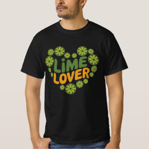 Celebrate Citrus with Whimsical Lime Designs T-Shirt