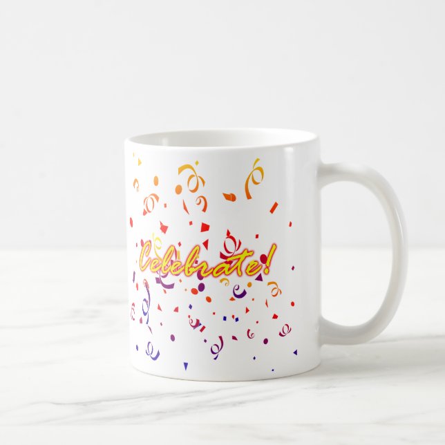 Celebrate Confetti Coffee Mug (Right)