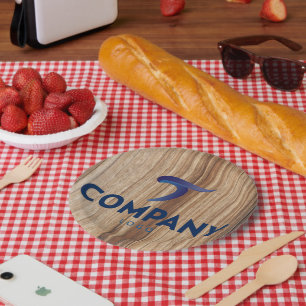 Celebrate Corporate Branded Custom Company Logo Paper Plate